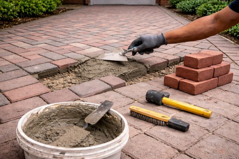 Brick Flatwork Repair in Escondido, CA