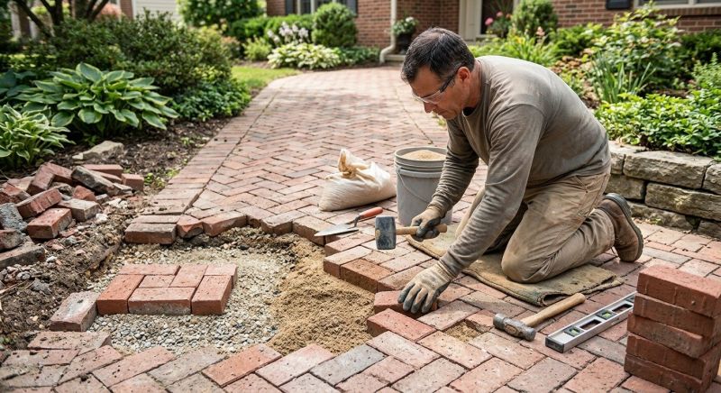 Brick Hardscape Repair in Carlsbad, CA