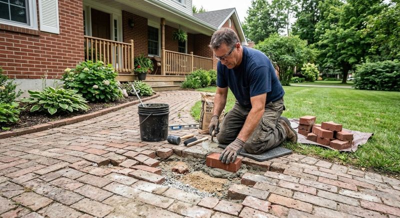 Brick Pathway Repair in Carlsbad, CA
