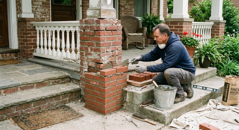Brick Stairs Repair in La Jolla, CA