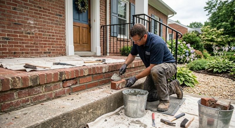 Brick Stairs Repair in La Jolla, CA