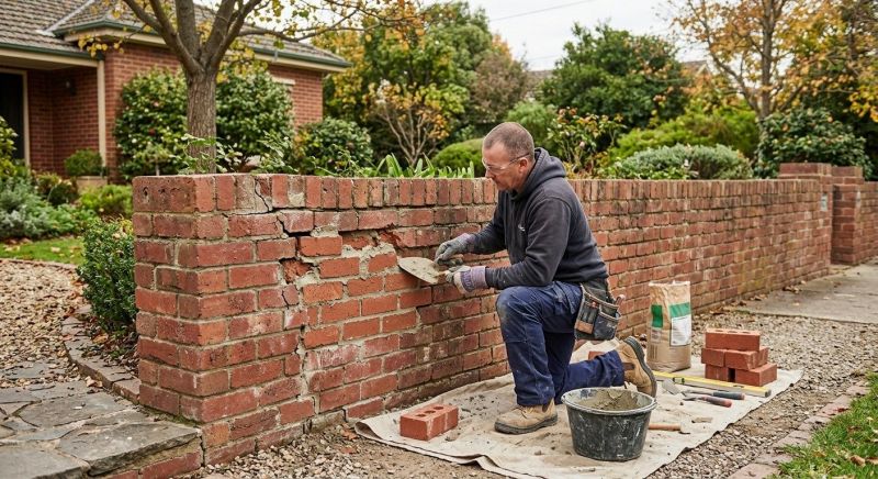 Brick Wall Repair in Oceanside, CA