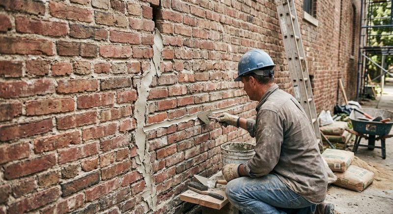 Brick Wall Repair in Poway, CA