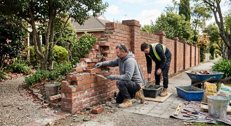 Brick Wall Repair in Rancho Santa Fe, CA