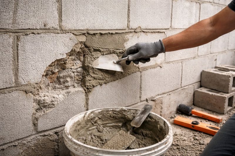 Cinder Block Wall Repair in Escondido, CA