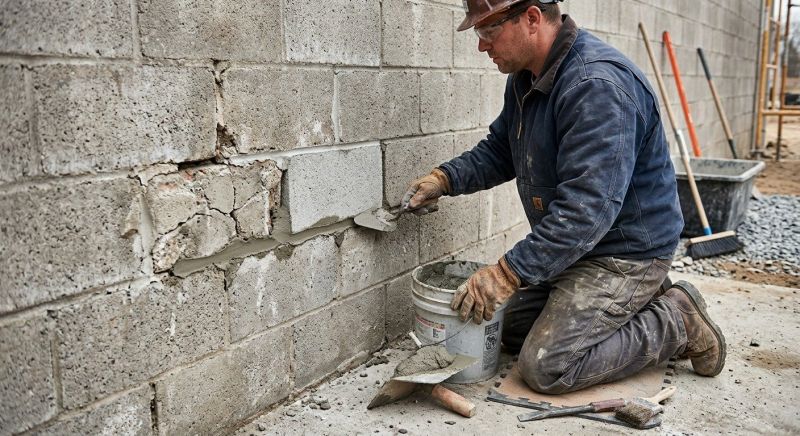 Concrete Block Repair in Encinitas, CA