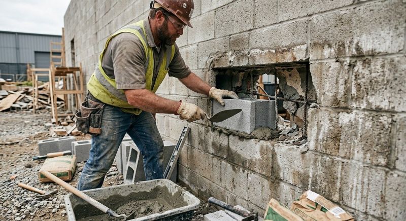 Concrete Block Repair in Encinitas, CA