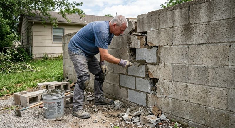 Concrete Block Repair in San Marcos, CA