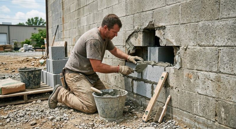 Concrete Block Repair in Valley Center, CA