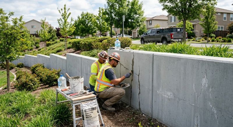 Retaining Wall Repair in Poway, CA