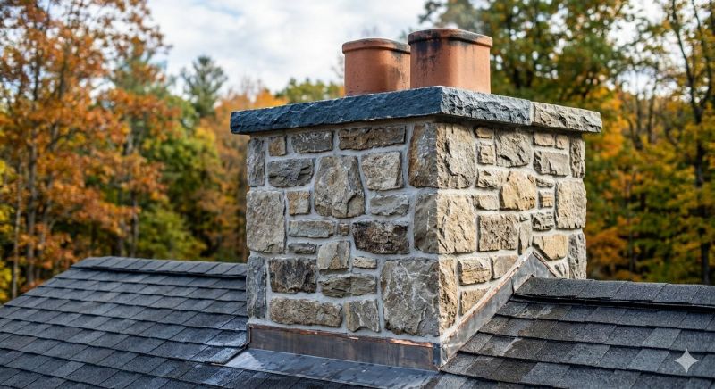 Stone Chimney Installation in Rancho Santa Fe, CA