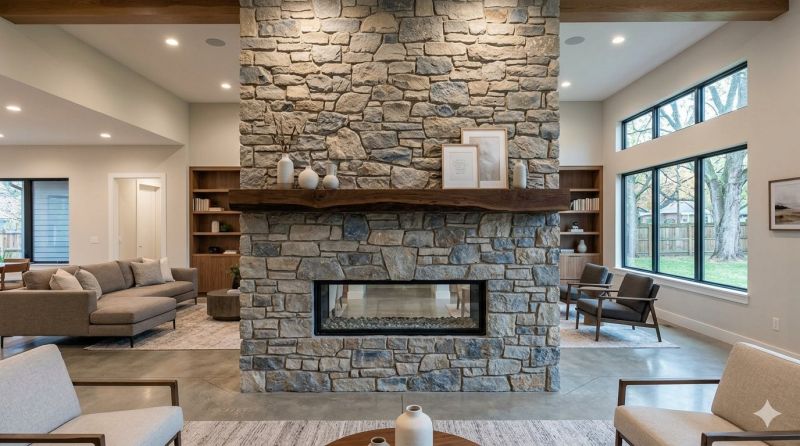 Stone Chimney Installation in San Diego, CA