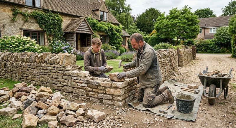 Stone Wall Repair in Santee, CA