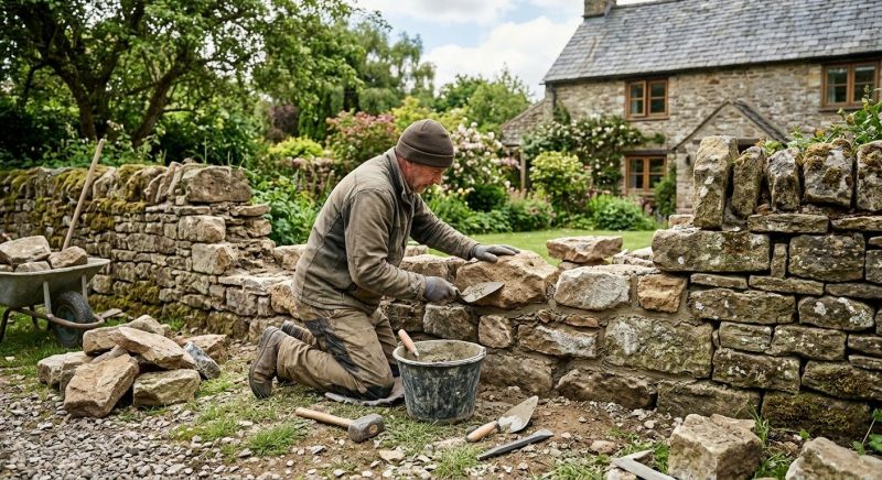 Stone Wall Repair in Solana Beach, CA